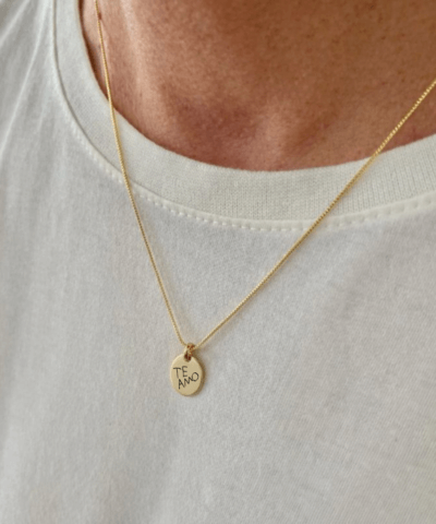 Colar com Grafia de Próprio Punho | Pingente Oval