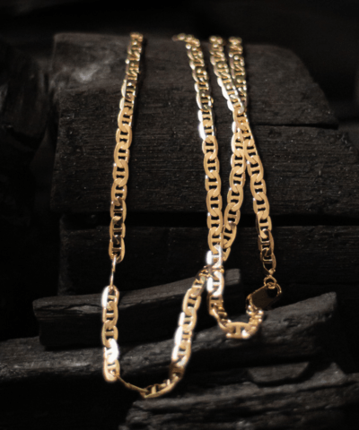 Corrente Masculina Elo Tampa de Latinha ( Gucci ) - 2 mm - 60 cm - 13 g - Banho Ouro 18K
